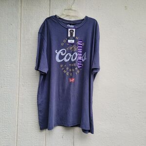 Coors graphic tshirt blue Mens sz XX-large